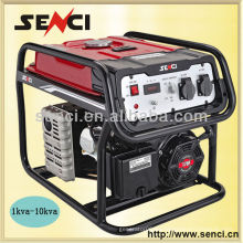 Senci Marca 1kw-20kw Gasolina Motor Powered Generador ligero para uso doméstico